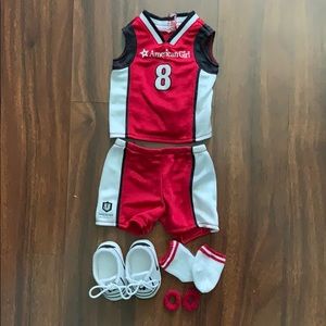 American Girl Doll basketball uniform